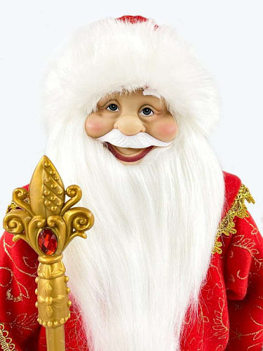 													Дед Мороз конфетница 75 см красный Р-5097 фото 3